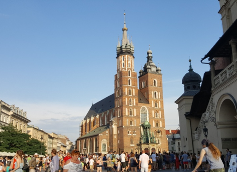 St. Mary’s Basilica adjacent to Main Market Square