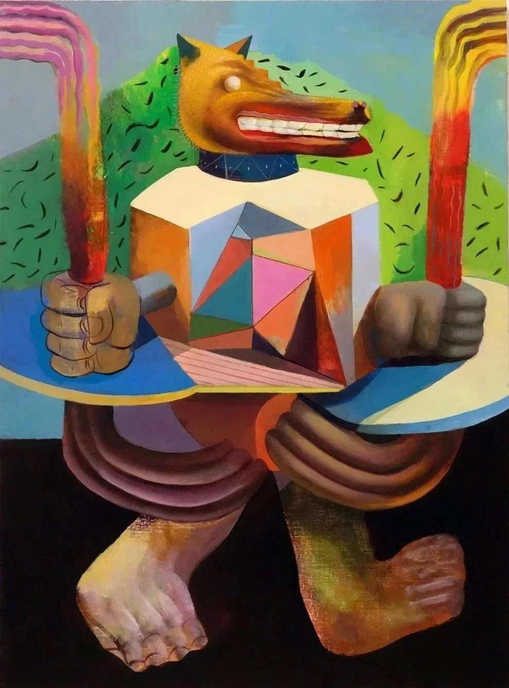 Bearer of Good News 73 × 54 x 2.5 cms oil on linen 2024. 