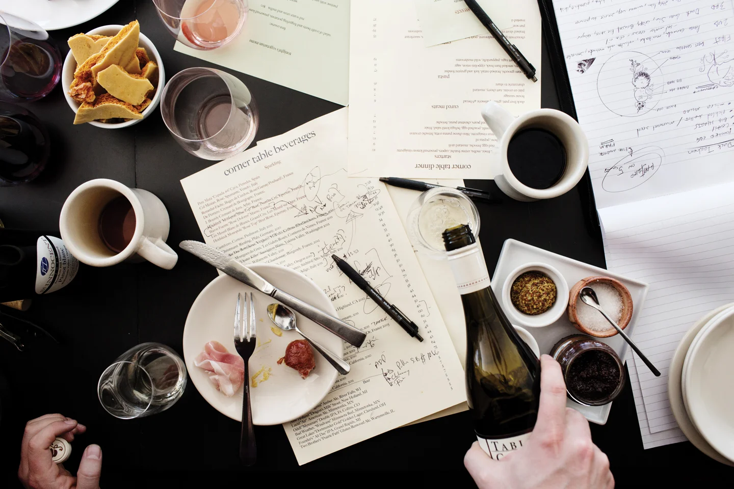   Corner Table  for  Mpls.St.Paul Magazine .  Art Direction by  Liz Gardner . 