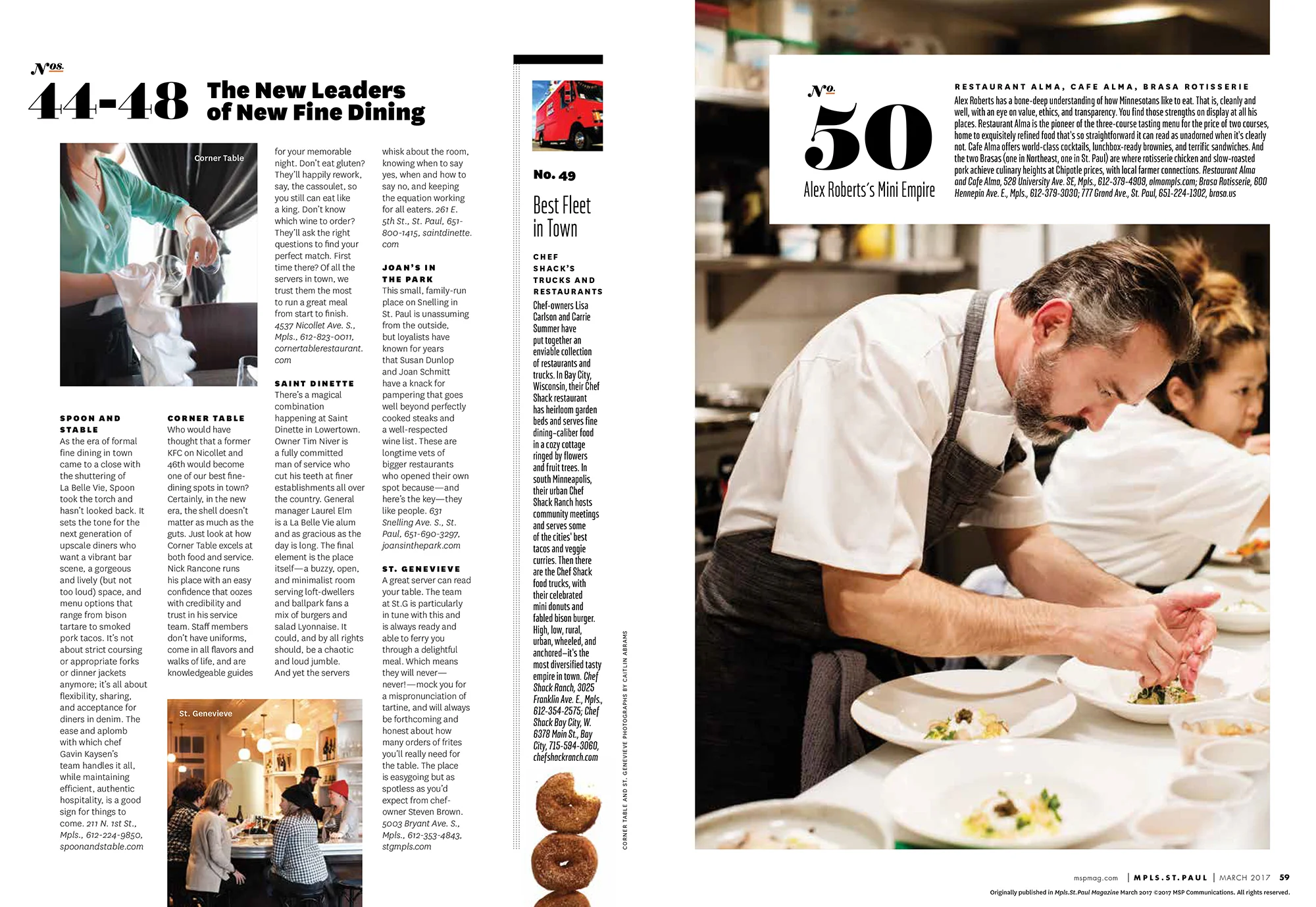 Mpls / St. Paul Magazine | Best of Restaurants 2017 — ELIESA