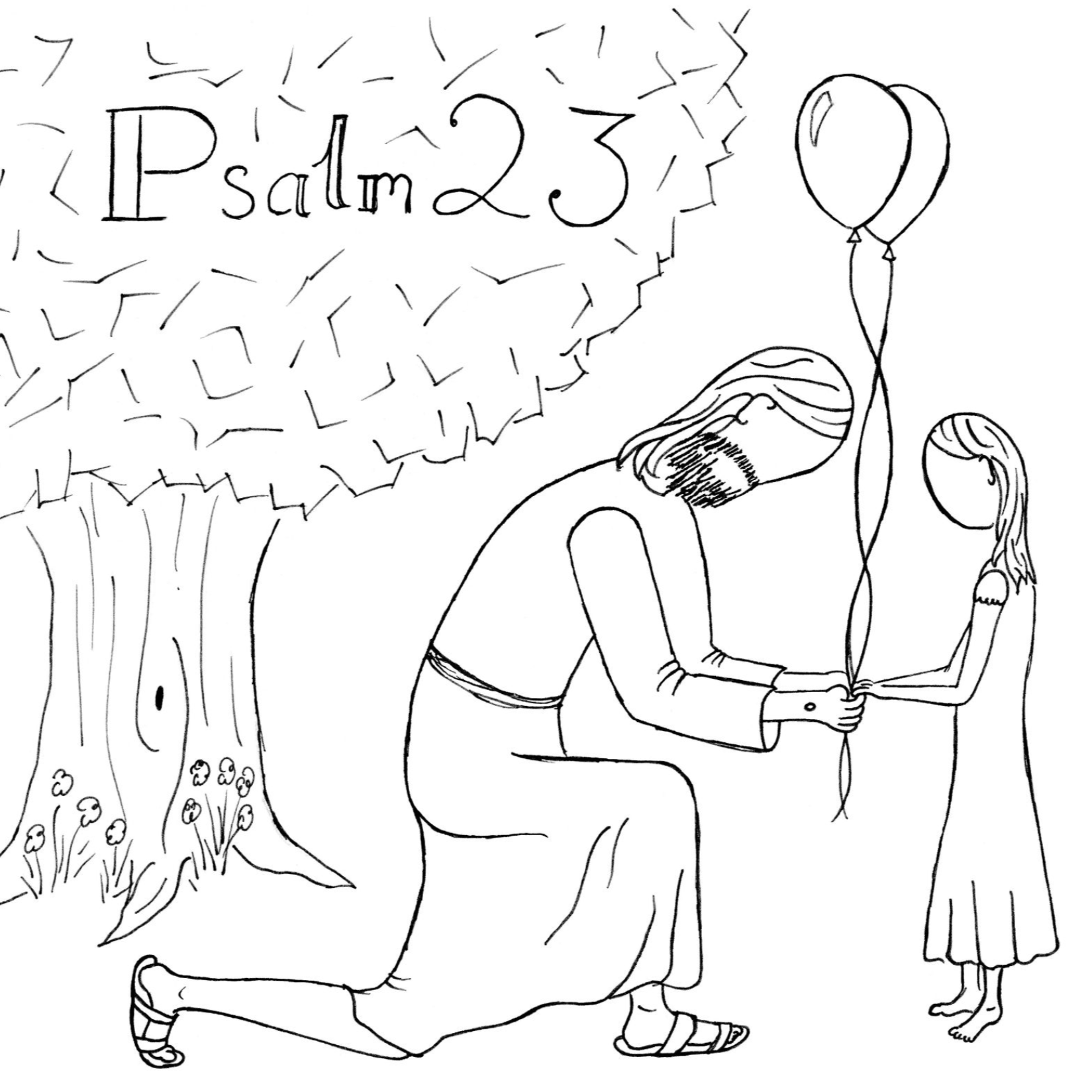Psalm 23 Coloring Pages
