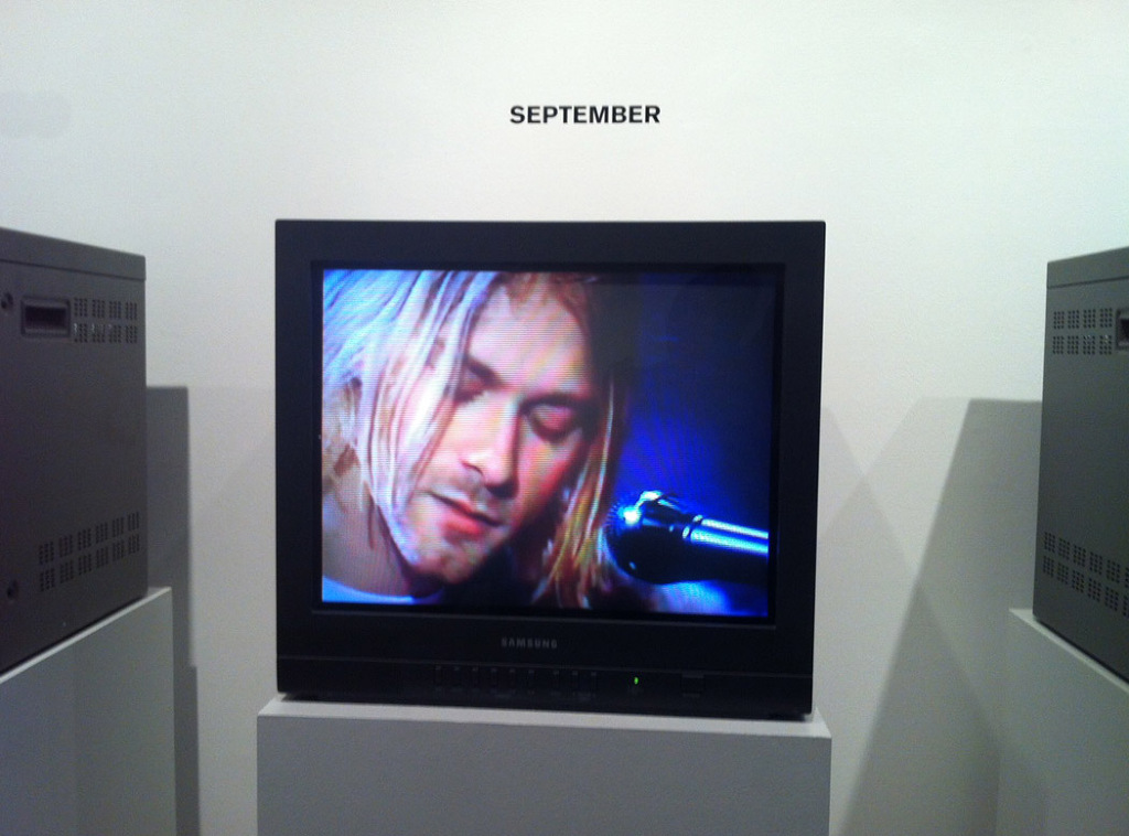 Video installation and accompanying booklet documenting a year's worth of what happened in 1993. each TV depicted one month. This was created by the museum in collaboration with Claire Lehmann, Sarah Stephenson and This is our work.
