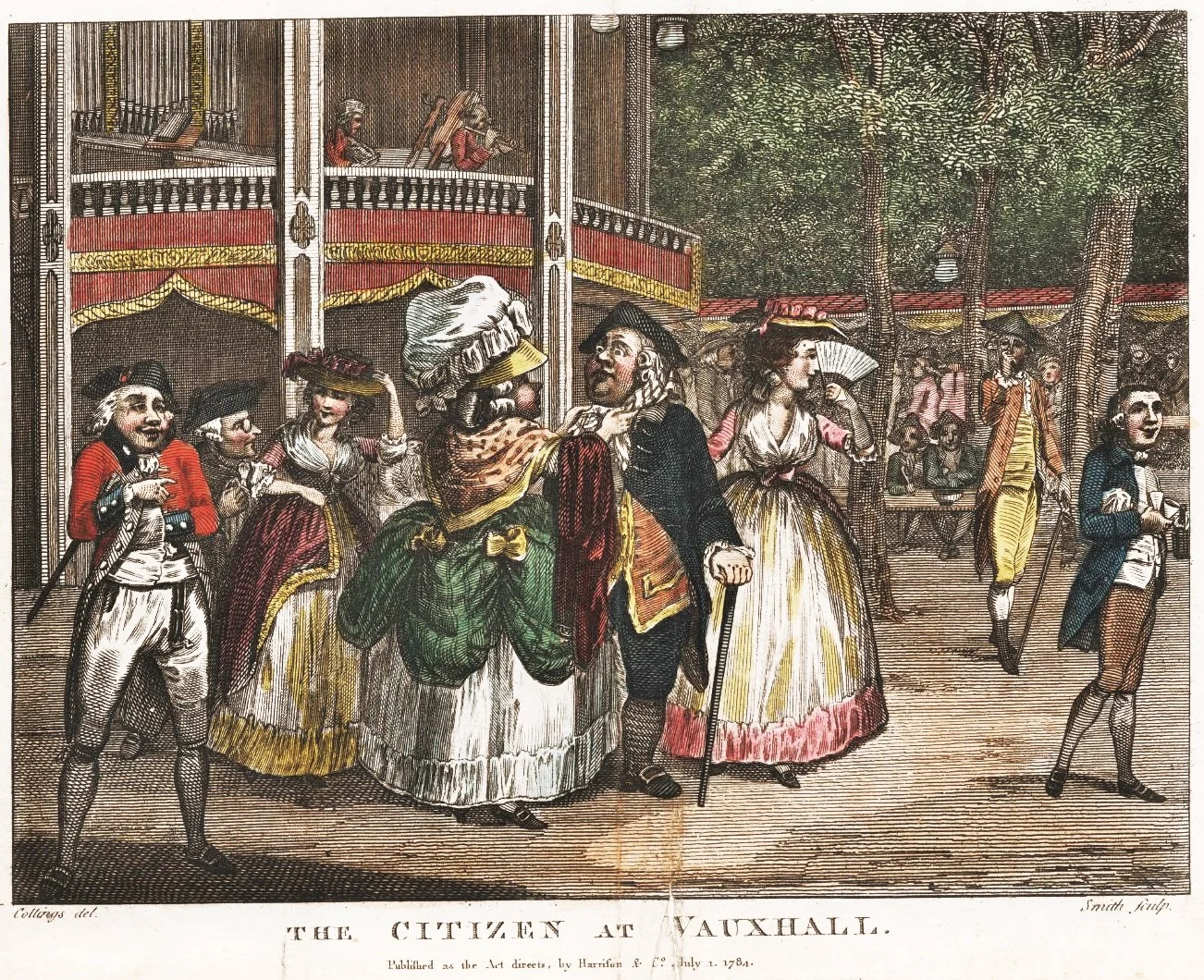 Smith, The Citizen at Vauxhall, published by Harrison & Co, 1784