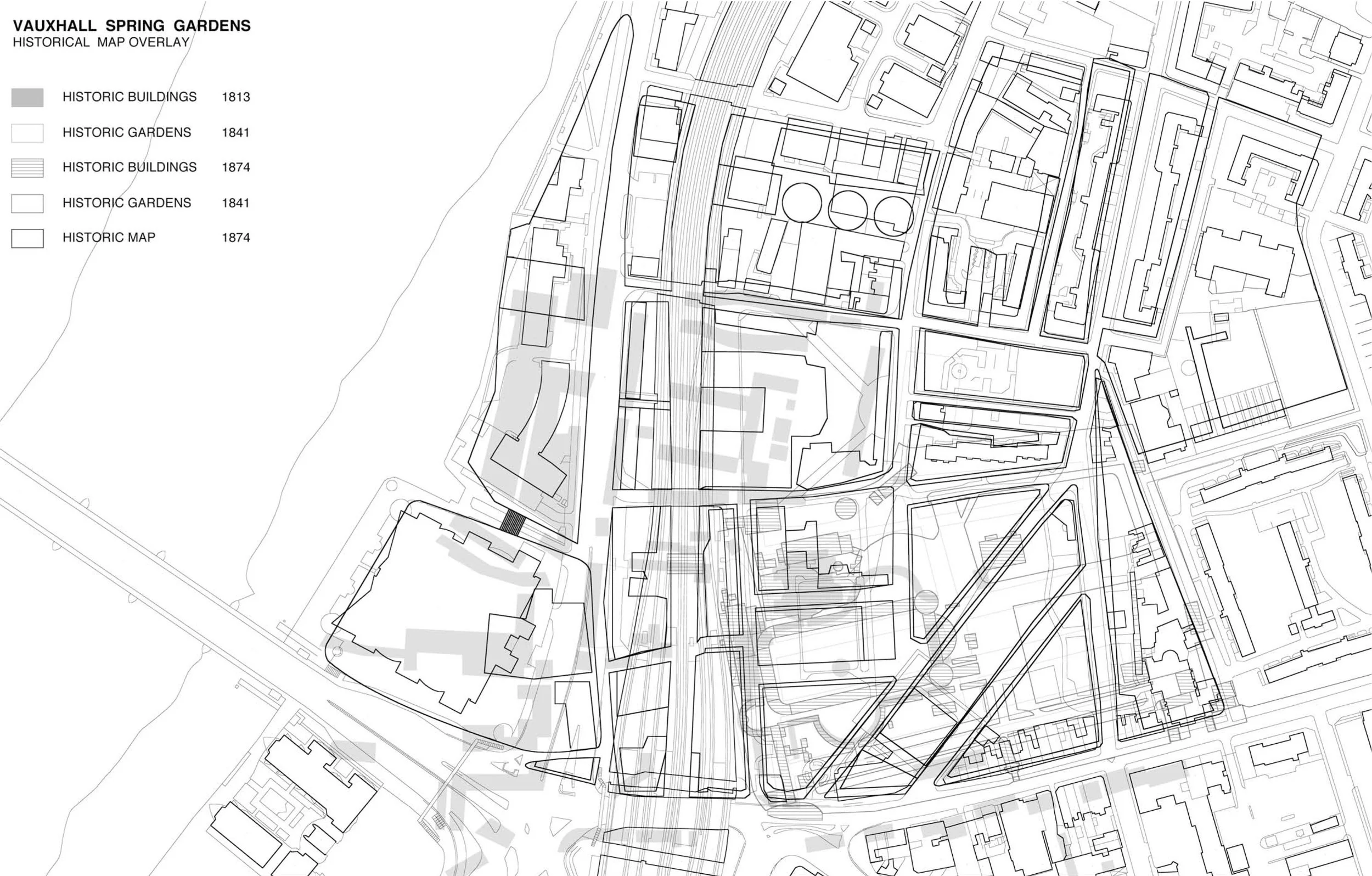 The Historic overlay of various period as pointed out in the Masterplan