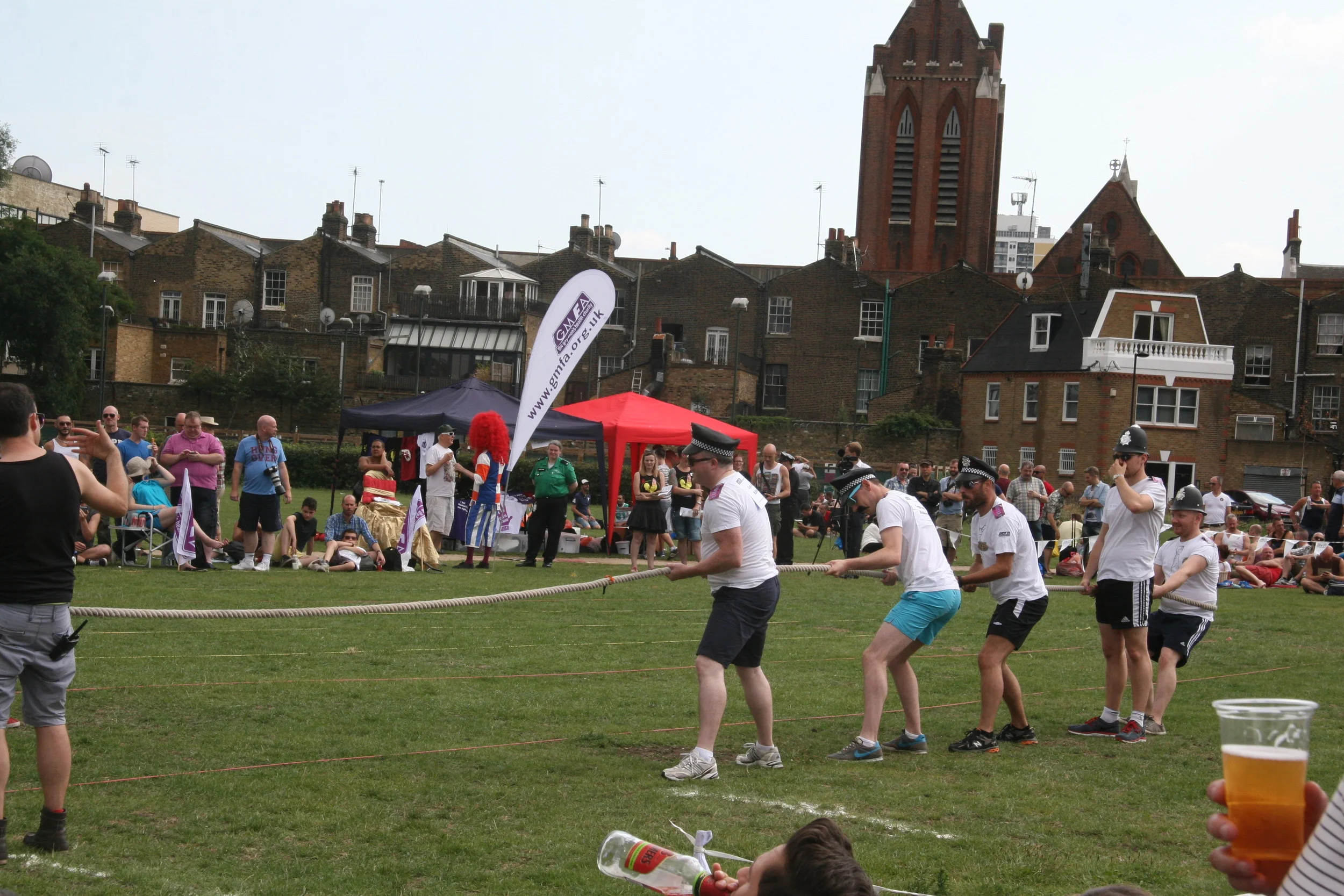 The RVT August Sports Day's tug-of-war 