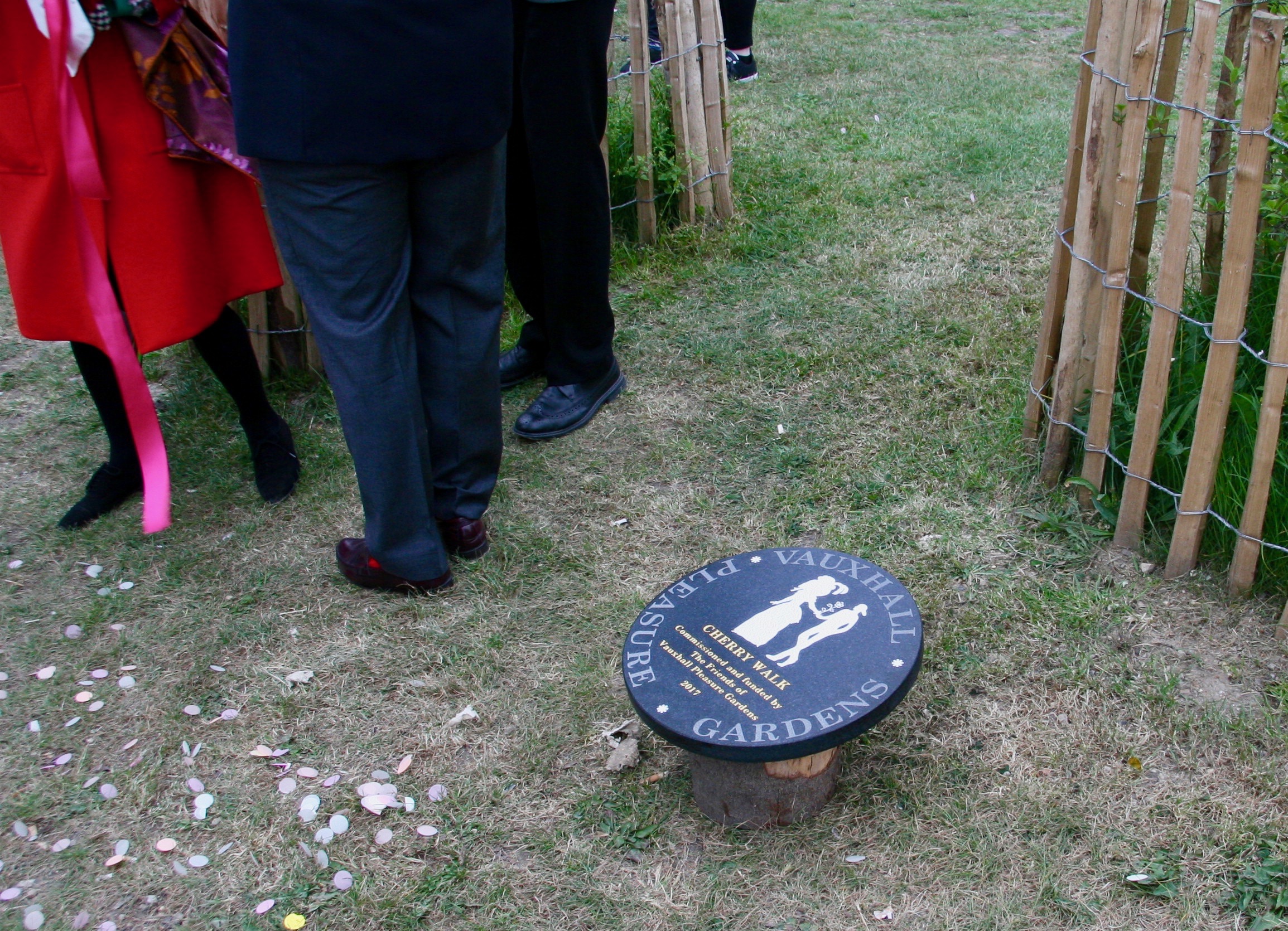 The Black granite plaque