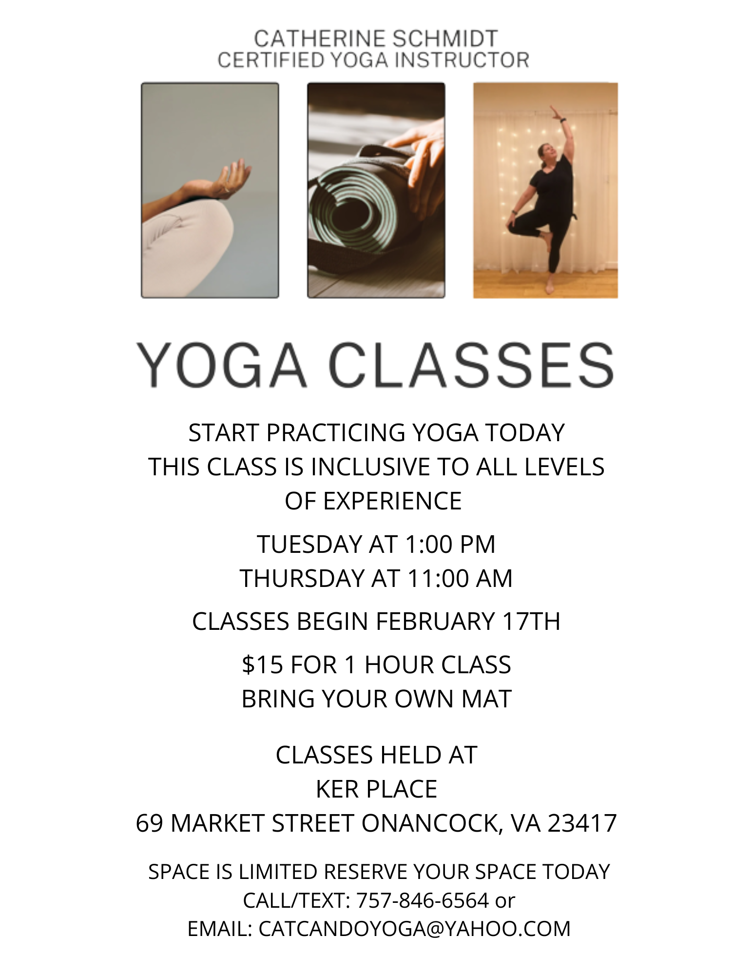 Yoga Classes at Ker Place