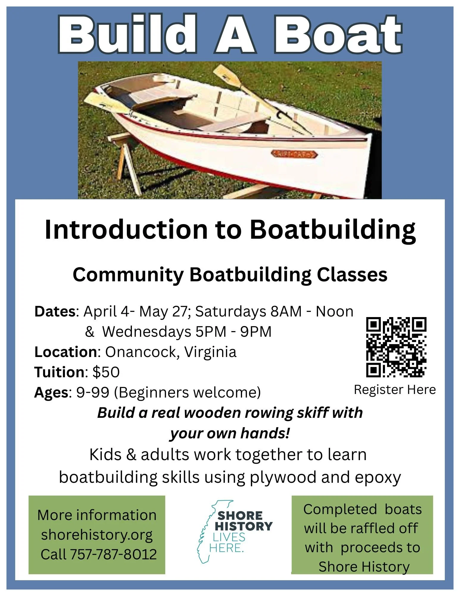Build A Boat   Join us for Community Boatbuilding Classes