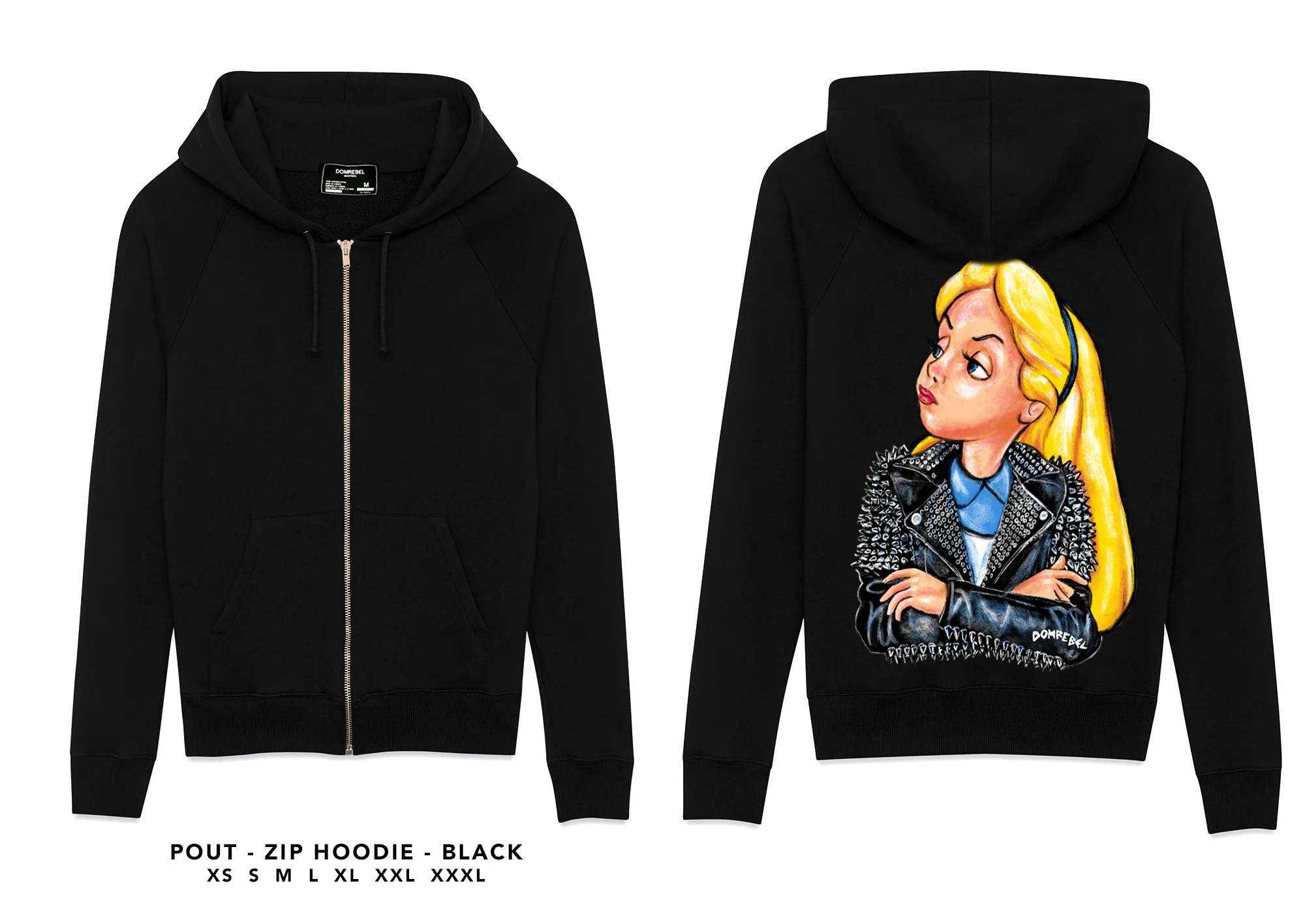 lookbook DOMREBEL - POUT - ZIP HOODIE_BLACK.jpg