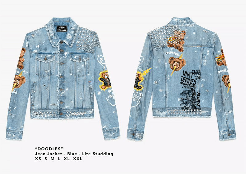 DOODLES_Jean Jacket - Blue_Light_Studding.gif