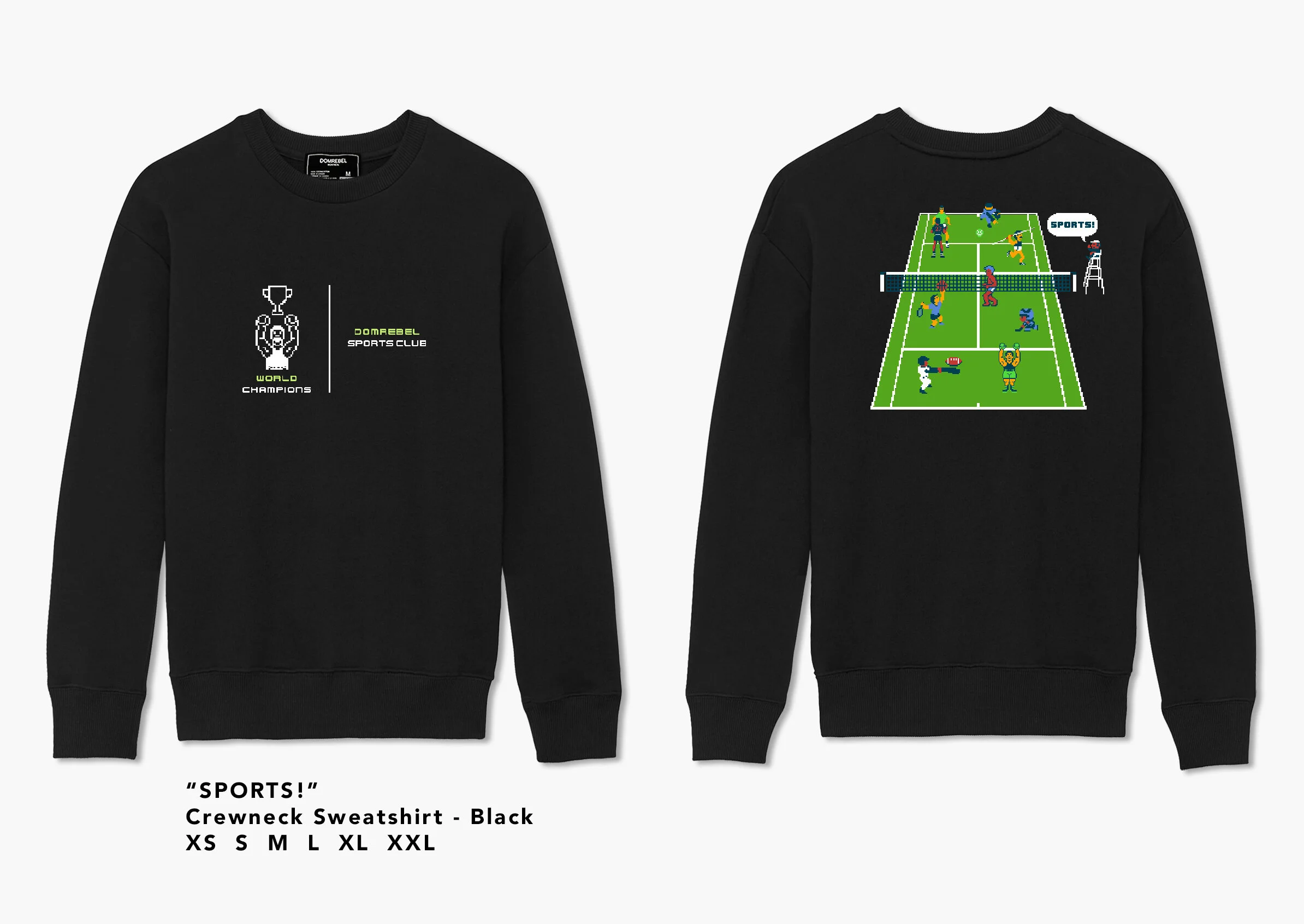 FW20 - DOMREBEL - Lookbook - SPORTS! - Crewneck Sweatshirt - Black.jpg