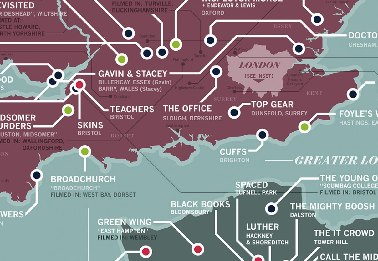 Great British Tv Map Tim Ritz Graphic Design Great British Tv Map Tim Ritz Graphic Design