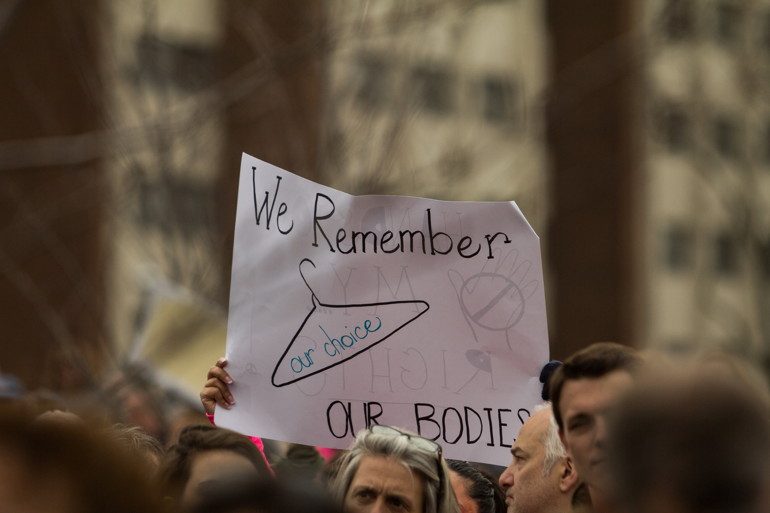 Stamford, Connecticut - January 21st, 2017: "We Remember, our choice, our bodies."