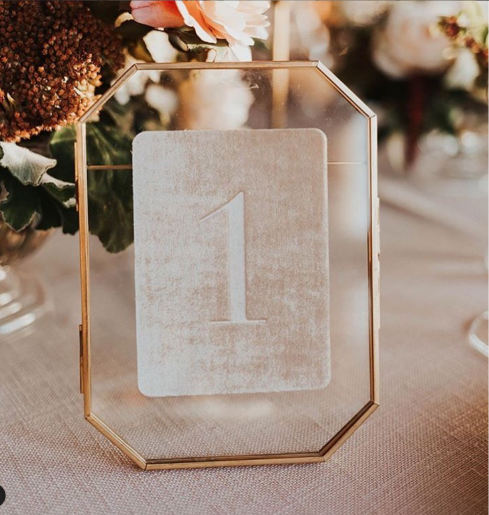 Table Number Inspiration