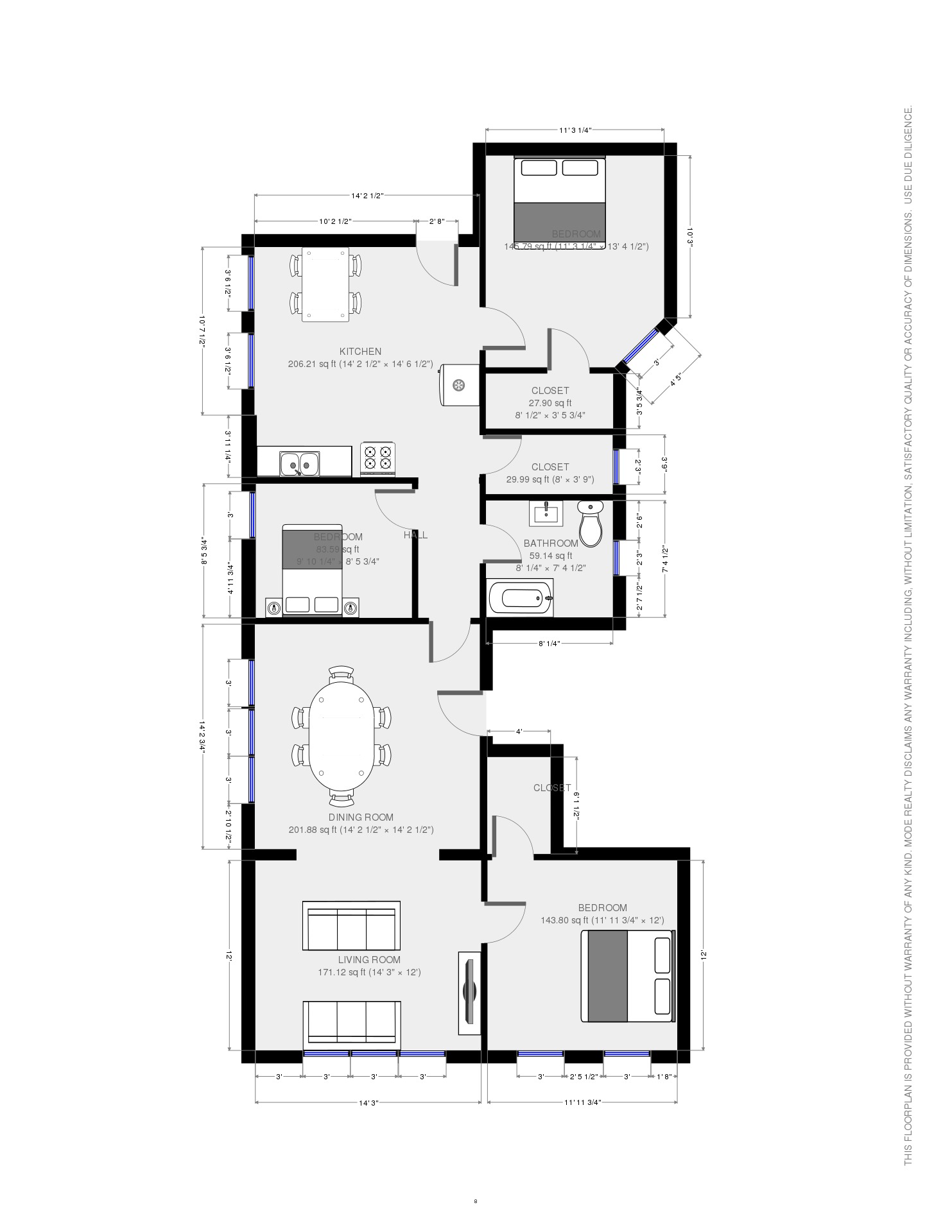2F Plan thise are King size beds in the 2 bedrooms (BIG BEDROOMS)