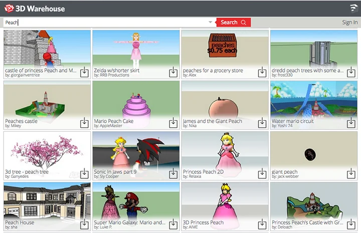 Surprisingly, when you search for "peach" "princess peach" from Super Mario dominates the result. I chose both a fruit peach and princess peach for my still life composition called Dish of Peaches as Cezanne's Dish of Peaches.