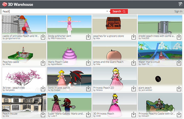 Surprisingly, when you search for "peach" "princess peach" from Super Mario dominates the result. I chose both a fruit peach and princess peach for my still life composition called Dish of Peaches as Cezanne's Dish of Peaches.