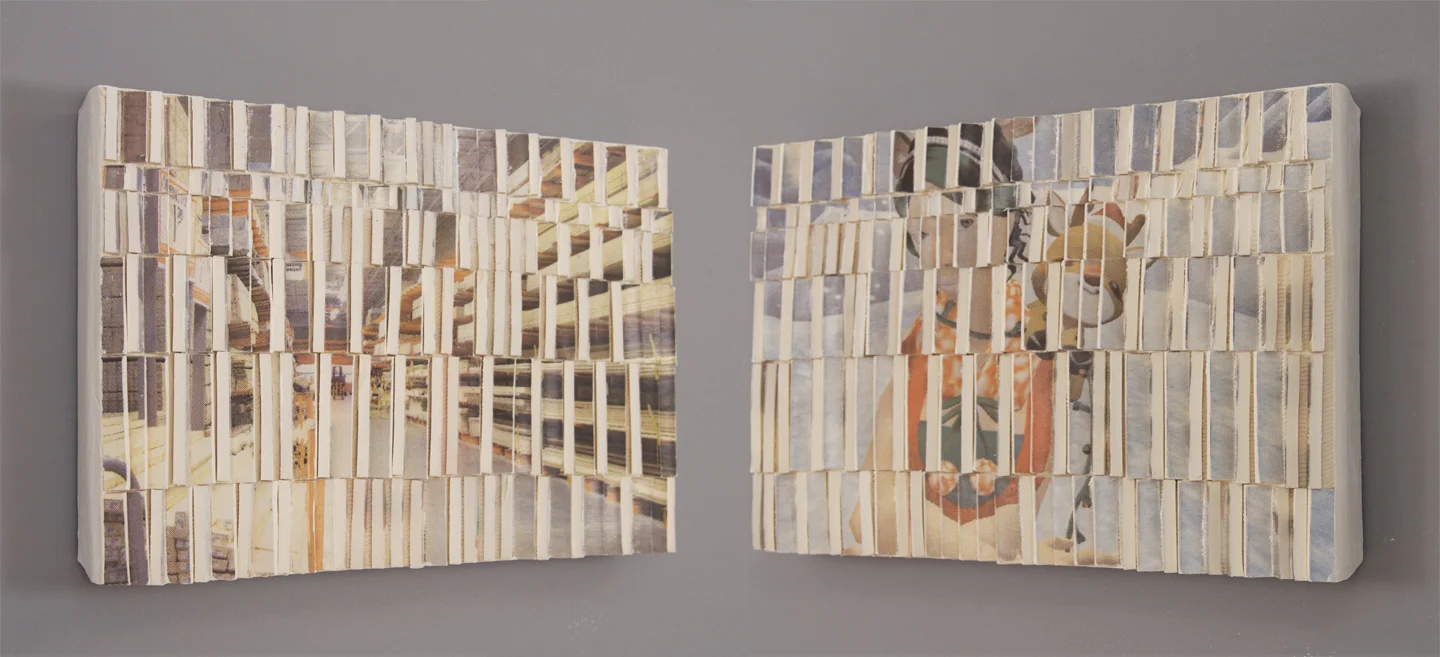  4-color separation screen printed ceramic tiles, earthenware