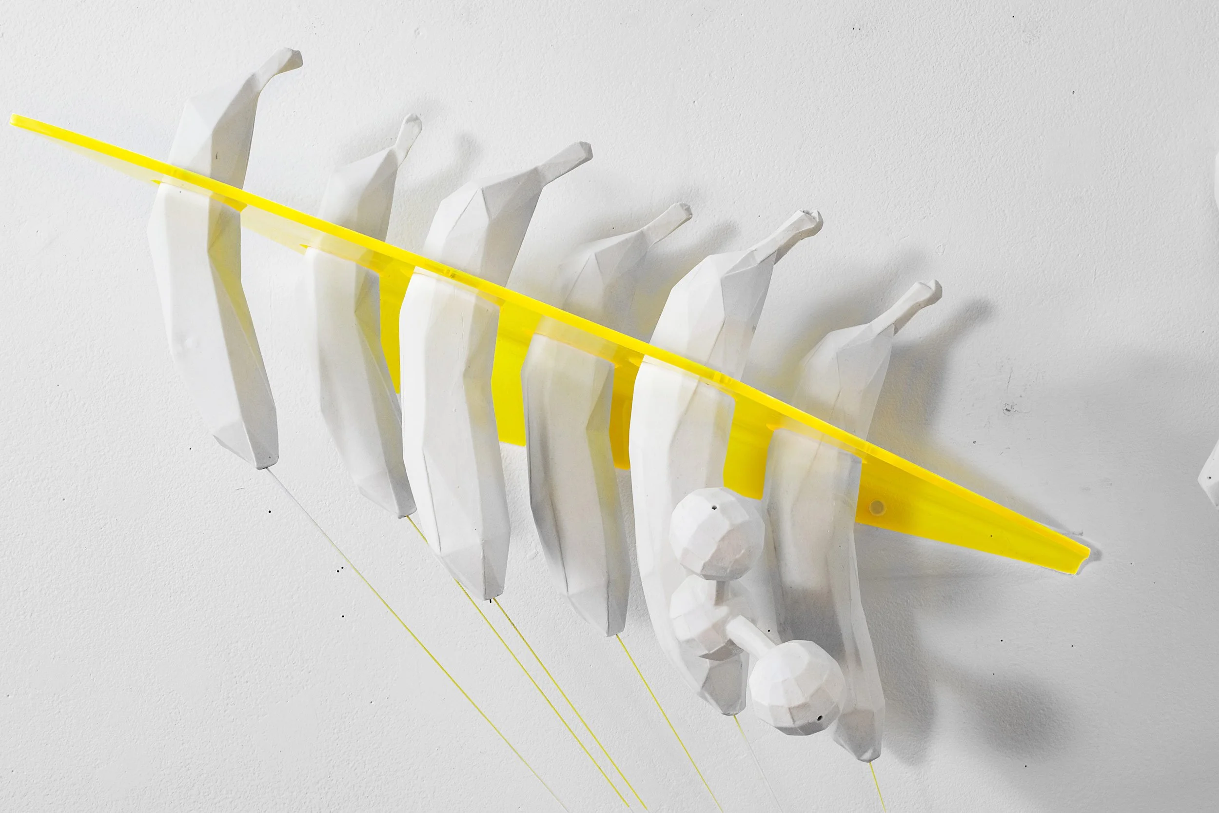 Plate of Bananas Yellow (detail)