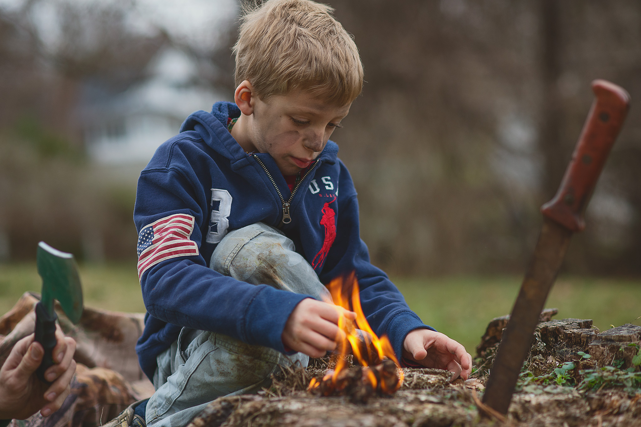 how great a forest is set aflame by such a small fire