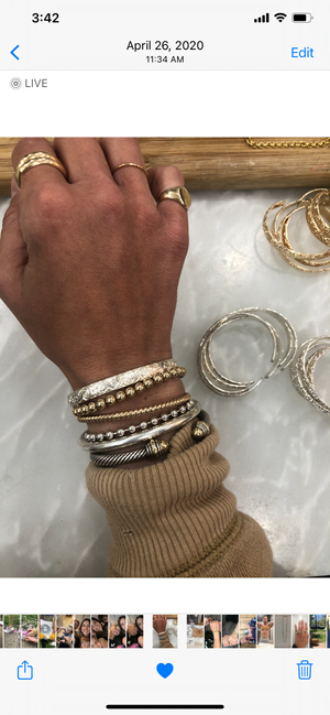 engbrox☆silver925 layered ball bracelet☆チョンインソン着用 Chunky Sterling Silver Chain Bracelet | Today's Girl