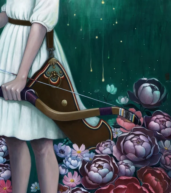 2017 Acrylic on Wood 24" x 36" For solo show, Mago , at Spoke Art , San Francisco, CA