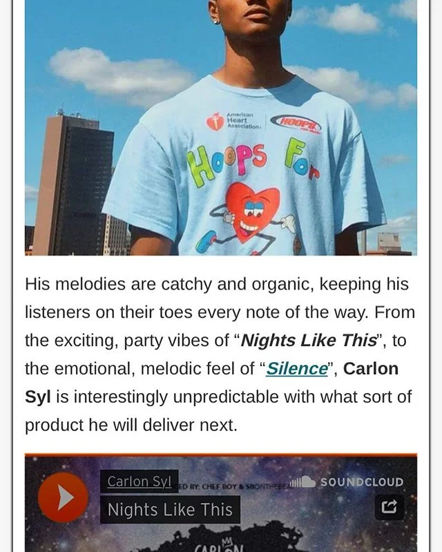 Thanks to vanndigital.com for this review of my music 🙏💯 | http://www.vanndigital.com/carlonsyl-nights-like-mp3/