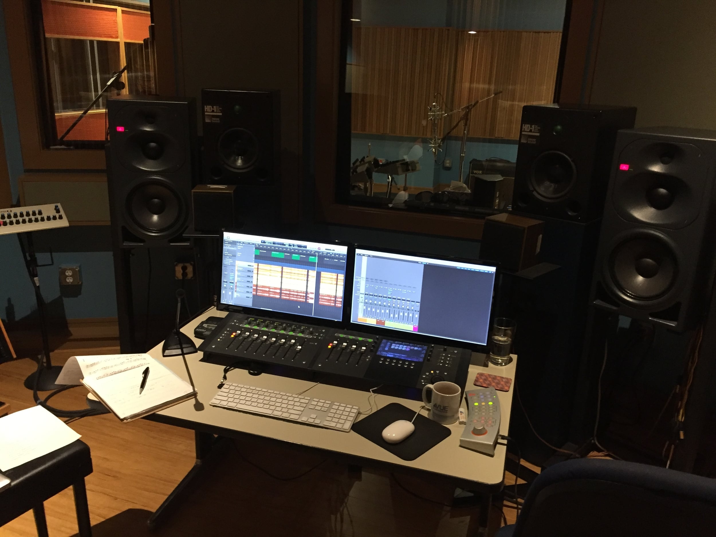 View from the control booth