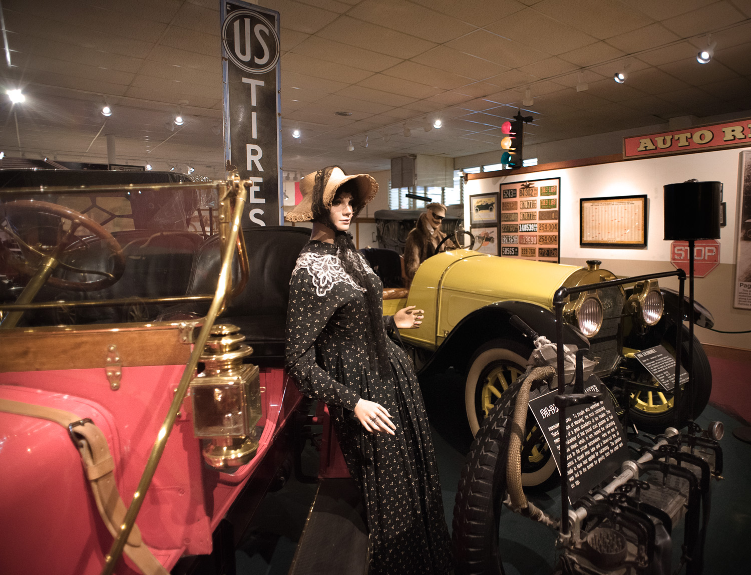 outstanding display of vintage vehicles