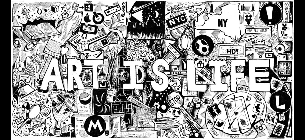 Ismael Piruch, "Art is life", 2015