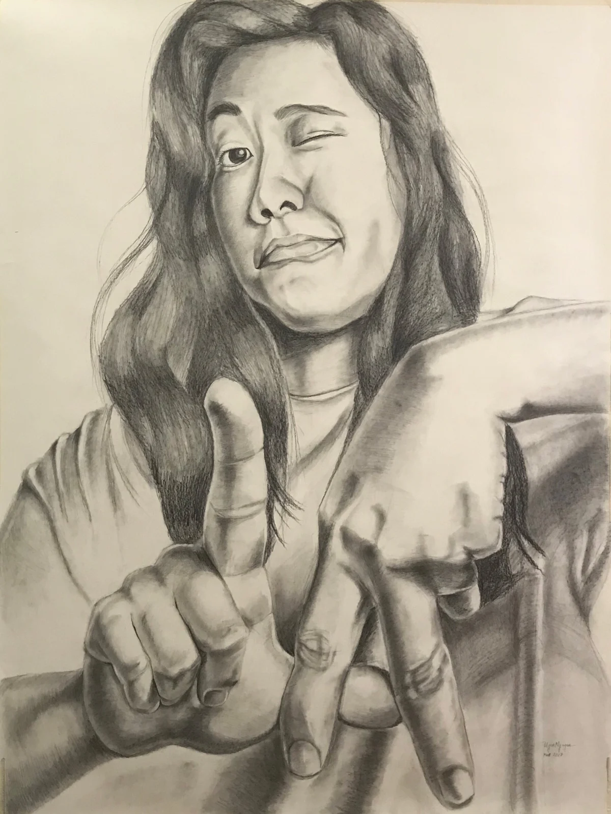 Uyen Nguyen LA Girl , 2017, 36” x 48”