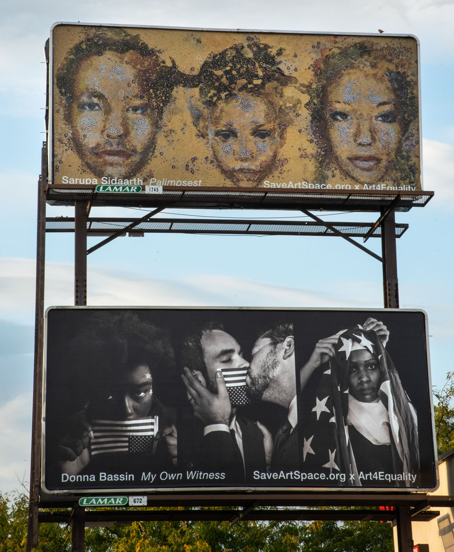 Artist Donna Bassin & Sarupa Sidaarth - SaveArtSpace x Art4Equality x The Untitled Space Public Art Billboard 1.jpg