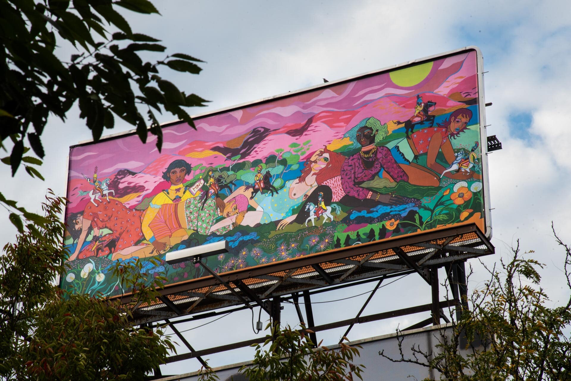 Artist Meg Lionel Murphy - SaveArtSpace x Art4Equality x The Untitled Space Public Art Billboard 1.jpg