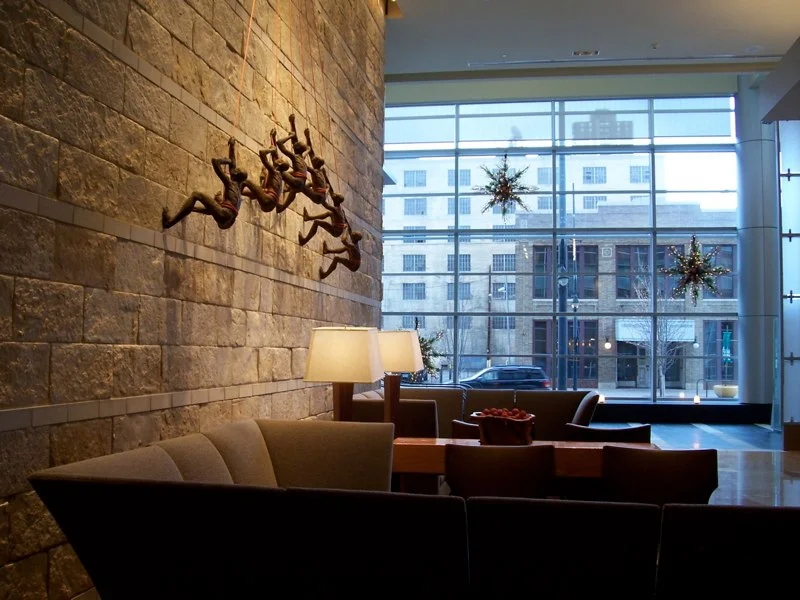 Common area lounge at the Hyatt Regency