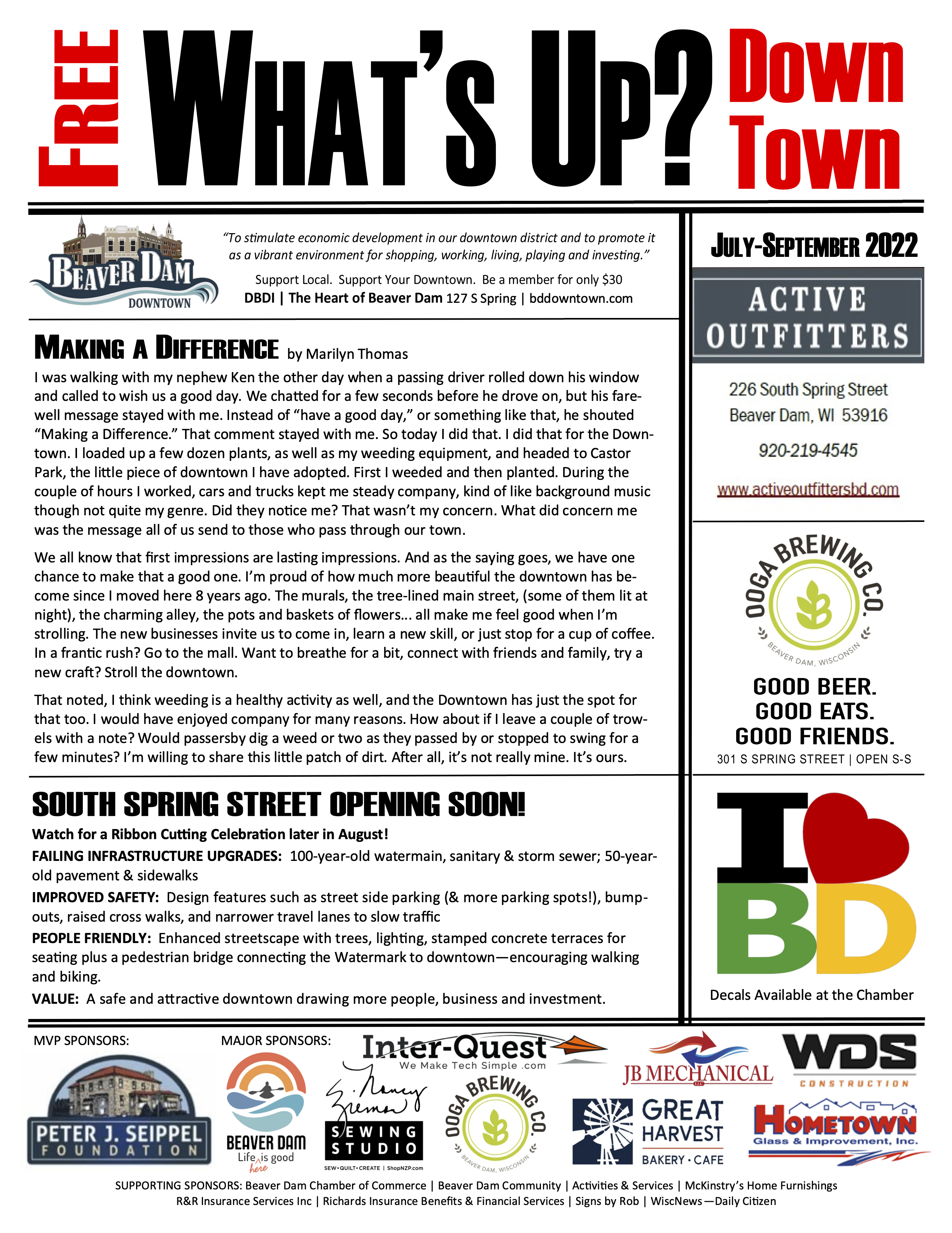 Newsletter — Downtown Beaver Dam, Inc