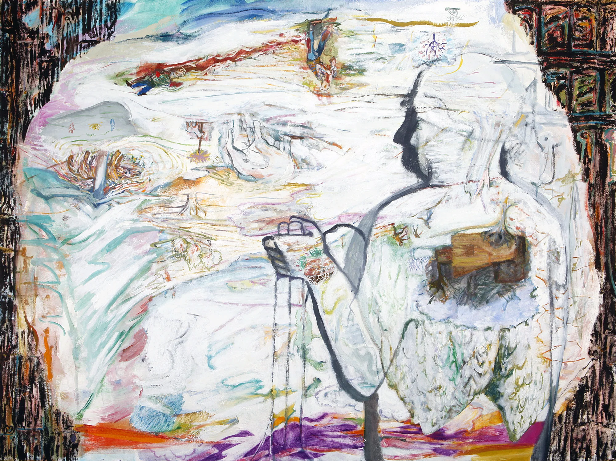 Camera Obscura Bunker, 2013, oil on canvas, 36" x 48"