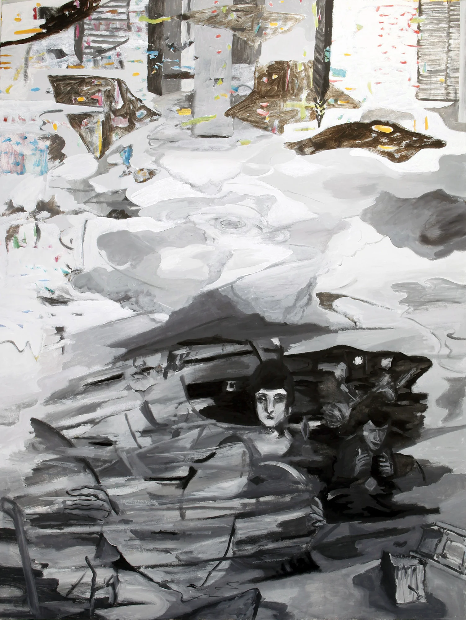 20th Century Afterimage, 2013, oil on canvas, 48" x 36"