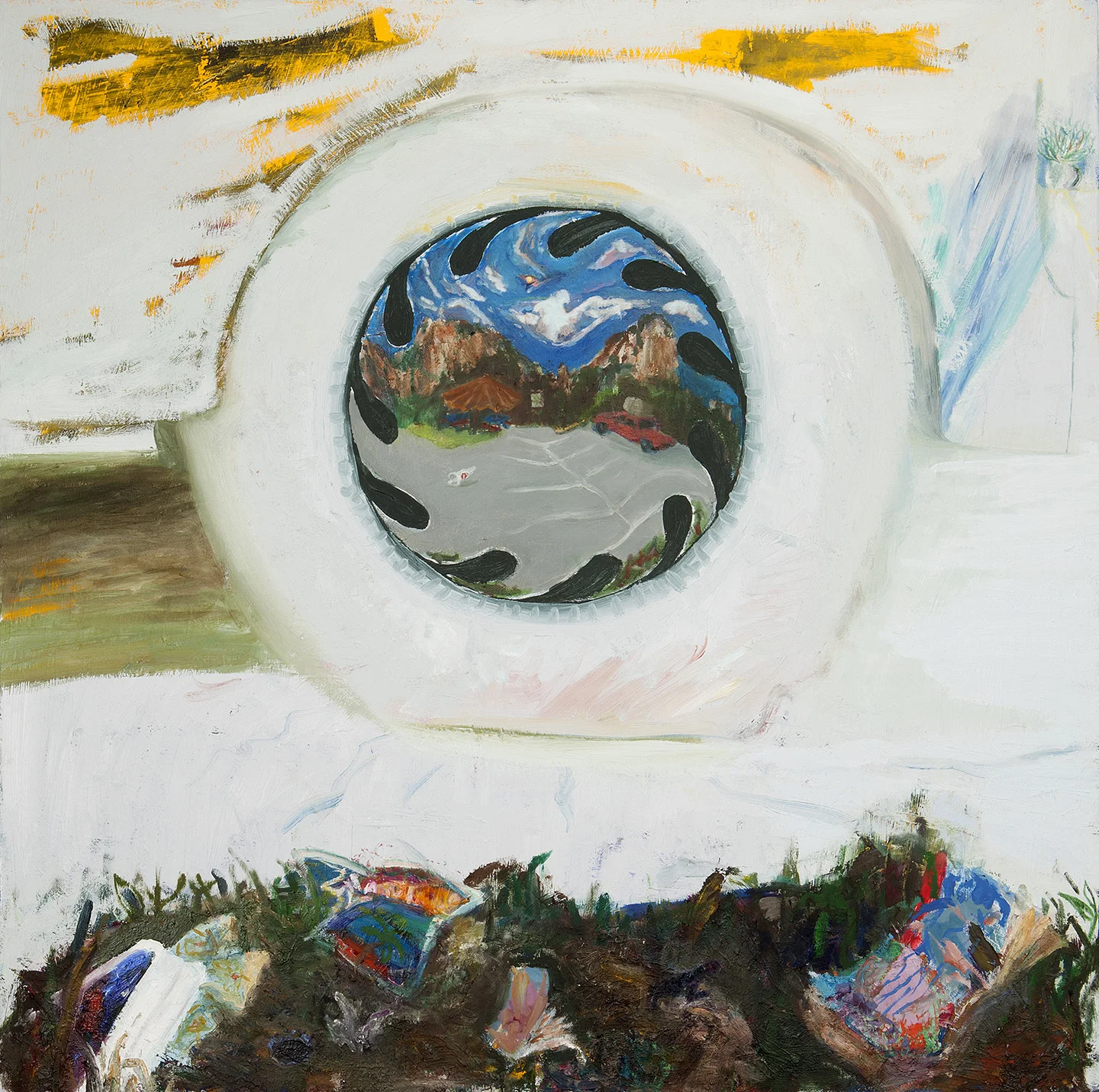 The New World (3), 2013, oil on canvas, 30" x 30"