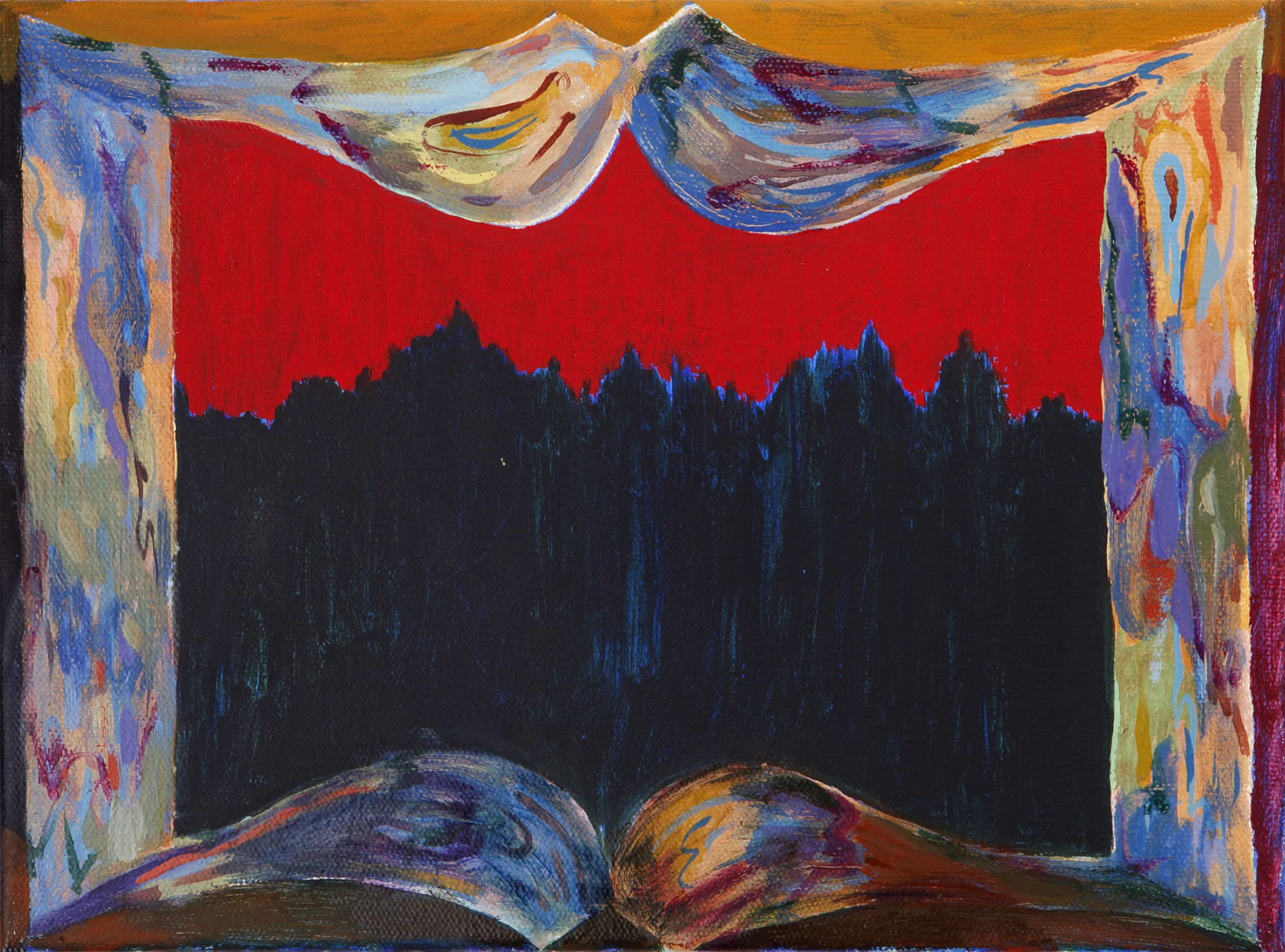 The Old Stories (2), 2013, oil on canvas, 9" x 12"