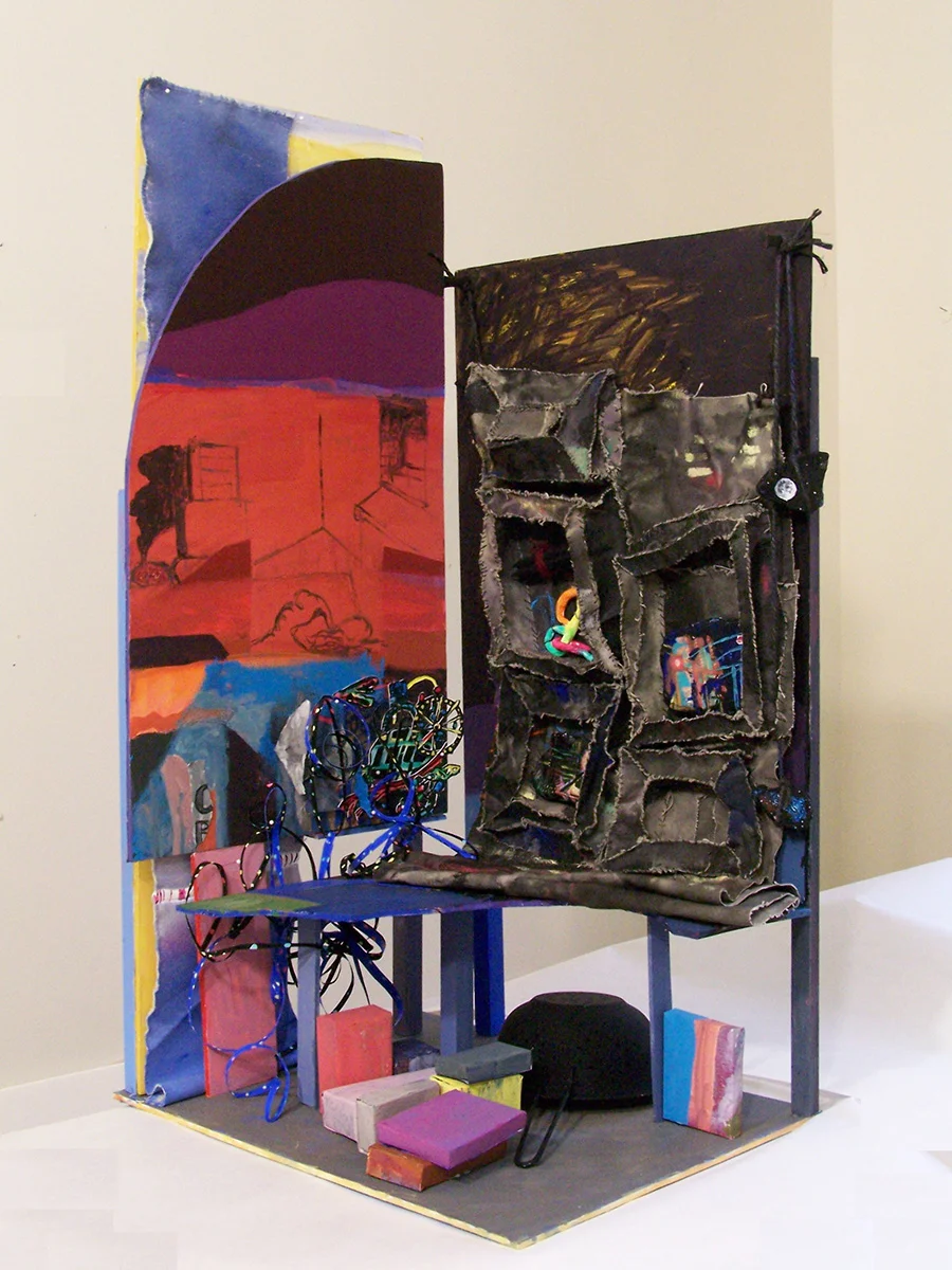 Seven Nights in the City , 2010. Painted Assemblage.