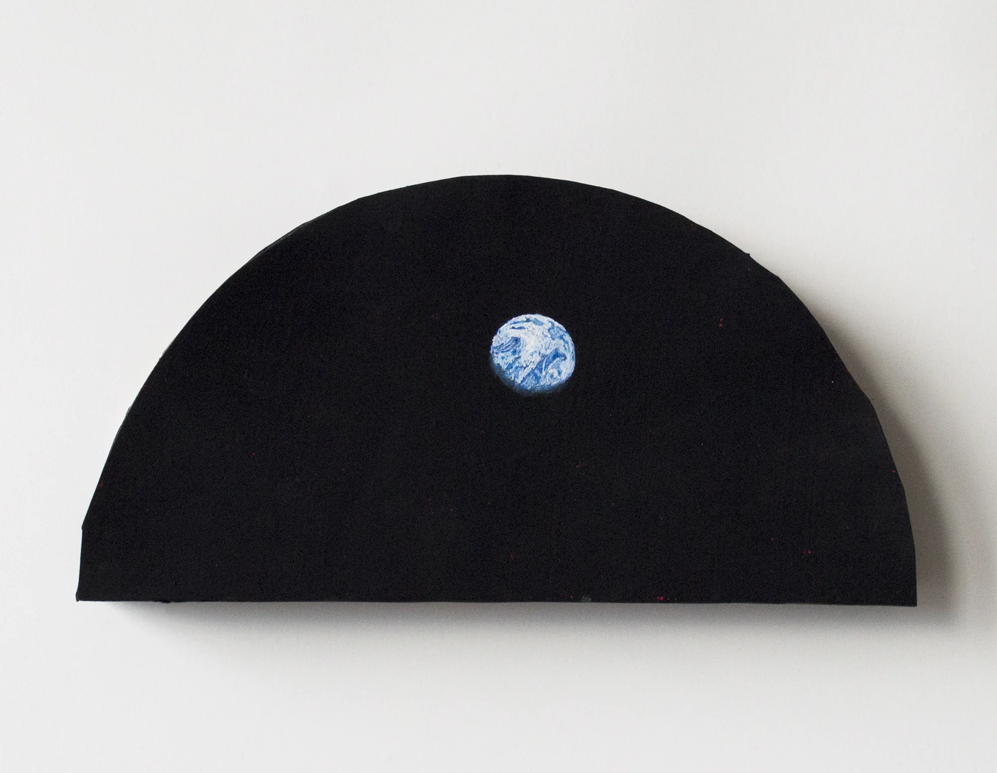View of Us, 2015, gouache on paper construction , 5.5 x 10 x 1.5 inches