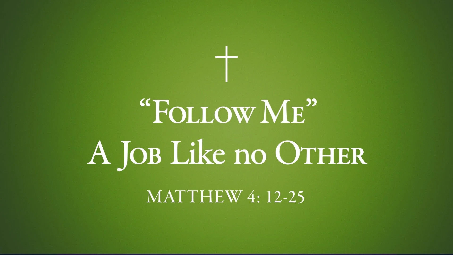 The Third Sunday after the Epiphany – January 25, 2026