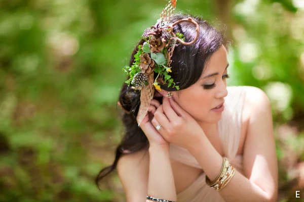 Textural Floral Headpiece