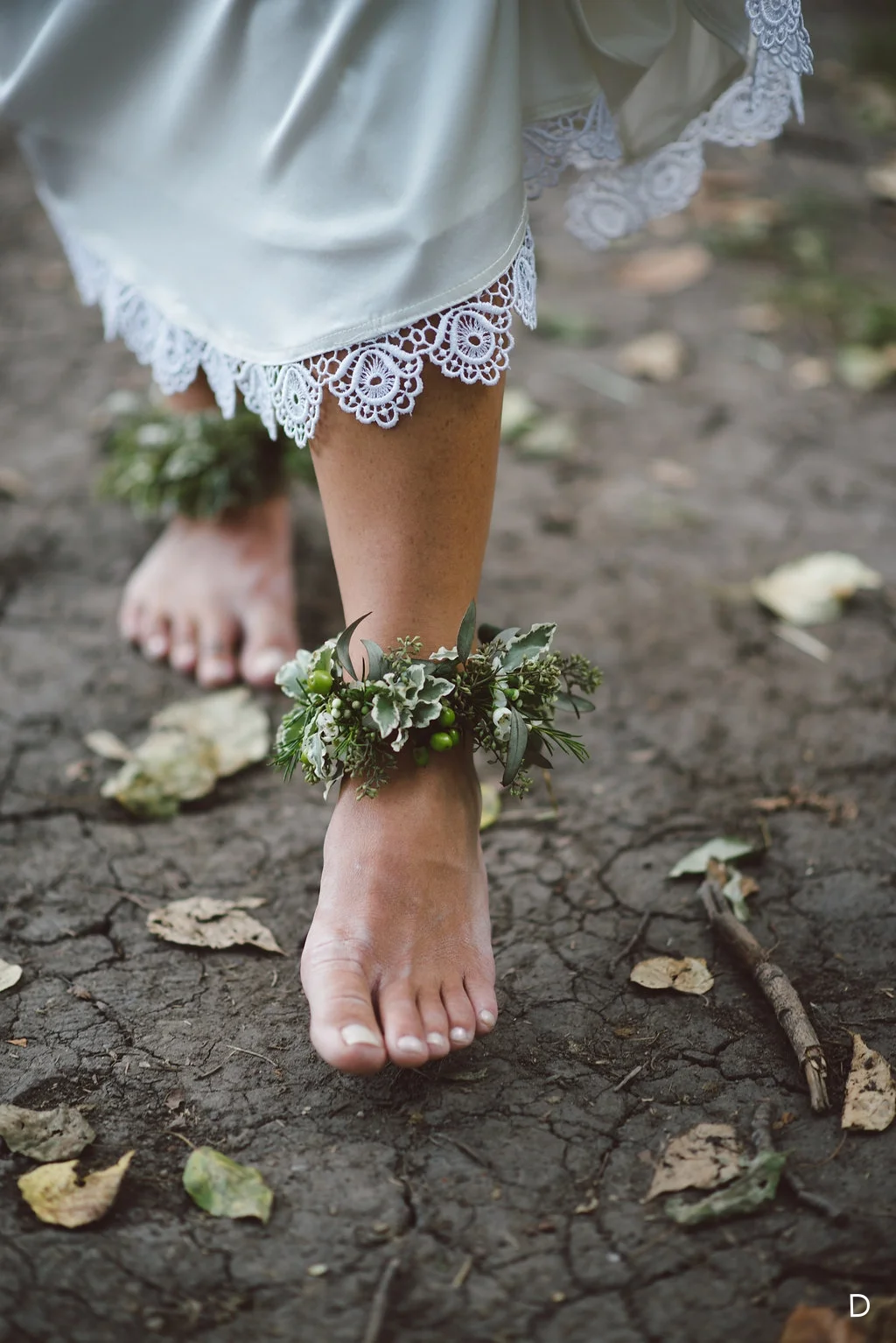 Floral Greenery Anklets