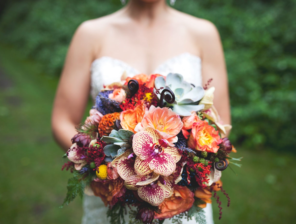 Bright & Colourful Bridal Bouquet