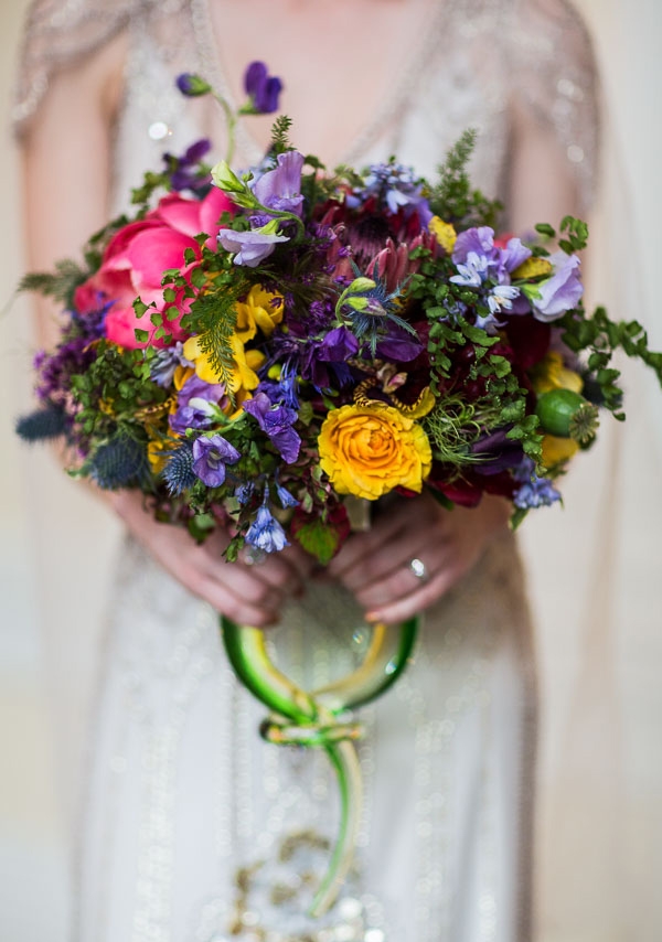 Blown-Glass Bridal Bouquet