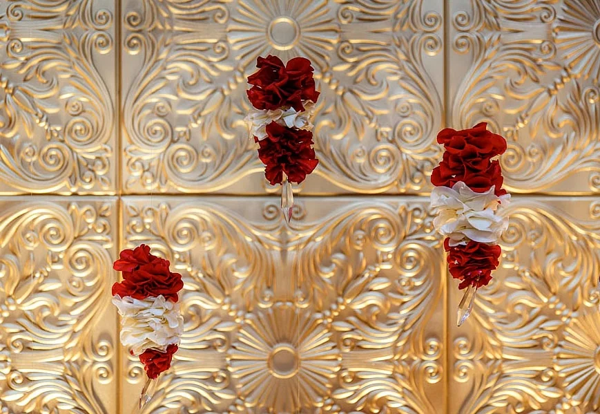 Jaimala-Inspired Floral Backdrop
