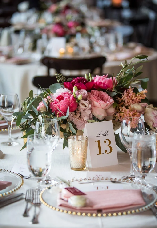 Blush & Pink Floral Centrepiece