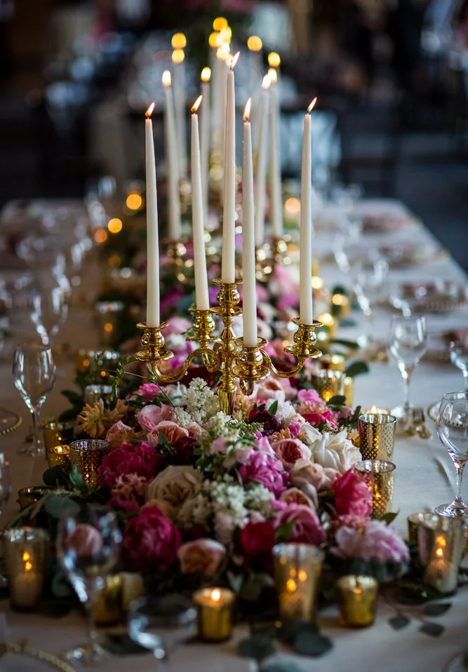 Gardeny Table Garland for Wedding Reception