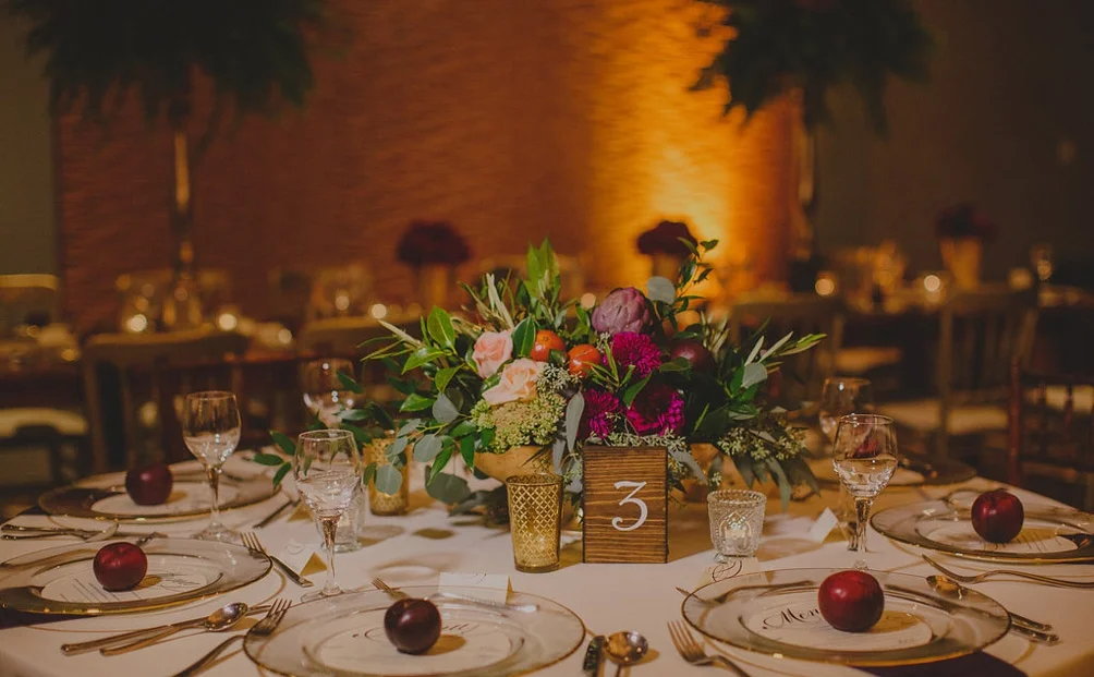 Flower Centrepiece with Fruits and Vegetables
